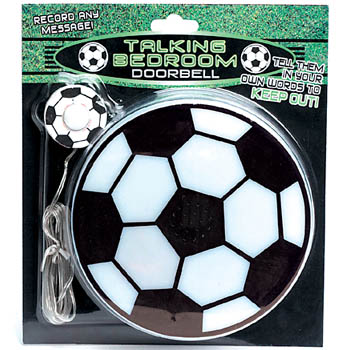 Novelties: Talking Football Bedroom Doorbell