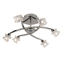 Unbranded OA1450 6CH - 6 Light Polished Chrome Ceiling Light