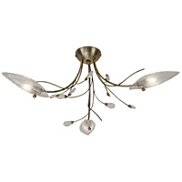 Unbranded OA2799 3AB - 3 Light Antique Brass Ceiling Light