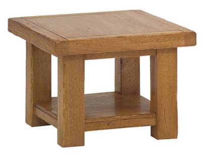 SOLID OAK HANDMADE LAMP TABLE FROM THE LARTISAN RANGE