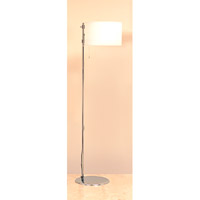 Oslo Adjustable Shade Floor Lamp Polished Chrome Finish