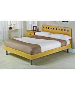 Oslo Oak Double Bedstead with Pillowtop Mattress