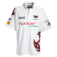 Ospreys Rugby Away Shirt - White.