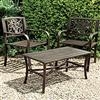 Unbranded Pack 2 Garden Carver Chairs: W58 x D57 x H82cm