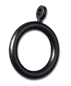 Pack of 20 Black Curtain Rings