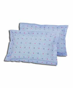 Pair of Blue Amelia Oxford Pillowcases.