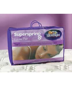 Pair of Silentnight Superspring Pillows