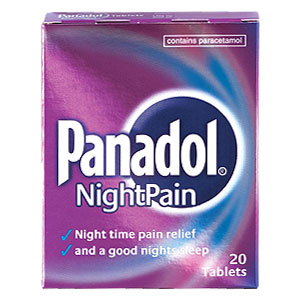 For short term treatment of bedtime pain, for exam