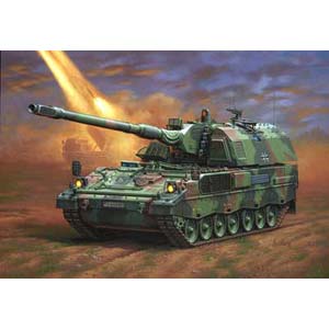 Panzerhaubitze PzH 2000 plastic kit from German specialists Revell. The Panzerhaubitze 2000 is the m