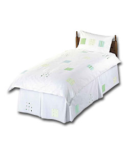 Patchwork Double Duvet Cover Set - Green