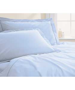 Percale Kingsize Flat Sheet - Delph Blue