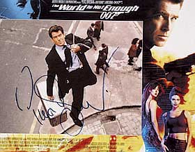 Pierce Brosnan autograph