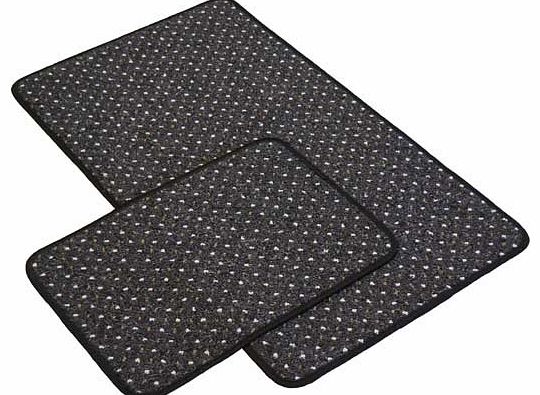 Pindot design runner. with free co-ordinating doormat. perfect for all utility and high traffic areas of the home. Woven in a Nylon loop pile. featuring a slip resistant gel backing. Suitable for machine washing. 100% polypropylene. Non-slip backing.