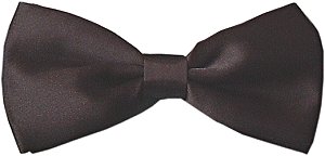 Plain Chocolate Brown Bow Tie