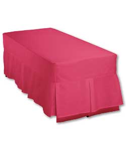 Plain Dyed Box Pleat Single Valance - Ruby