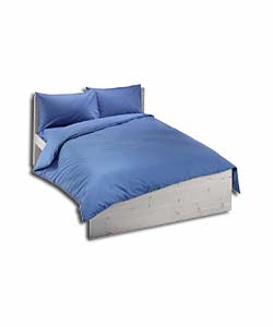 Plain-Dyed Cornflower Blue Double Duvet Set