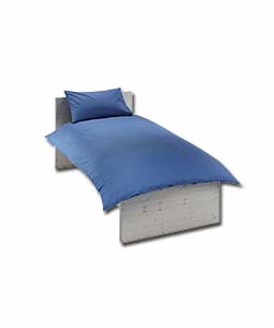 Plain-Dyed Cornflower Blue Single Duvet Set