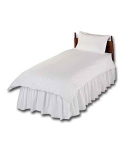 Plain Dyed King Size Duvet Set - White