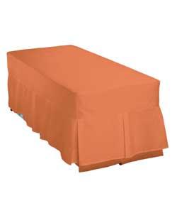 Plain Dyed Single Box Pleat Valance - Burnt Orange