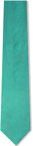 Unbranded Plain Light Aqua D/Rib Silk Tie