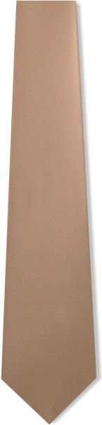 Unbranded Plain Mid Brown Tie