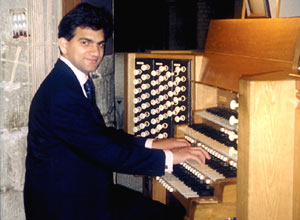 Unbranded Playing an organ in Gloucester Cathedral