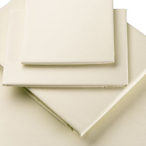 Polycotton Fitted Sheet- King-Size- Cream