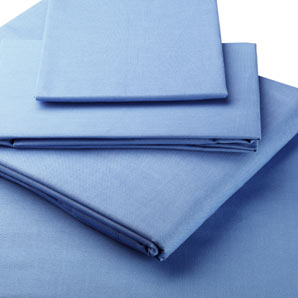 Polycotton Flat Sheet- King-Size- Sky Blue