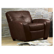 Unbranded Portobello Leather Chair Antique Chocolate