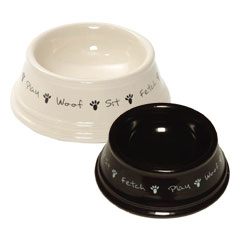 Posh Paws stoneware bowls and jars are available in a range of designs and colours that are stylish,