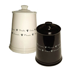 Posh Paws stoneware bowls and jars are available in a range of designs and colours that are stylish,