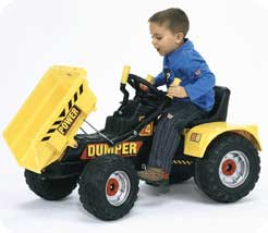 Power dumper with front loader. Length 43`` (108cm)