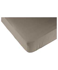 Unbranded Premium Brand Kingsize Fitted Sheet Set - Stone