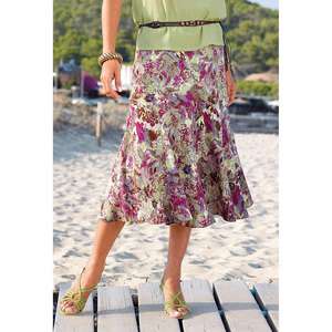 Unbranded Print Crepe Skirt