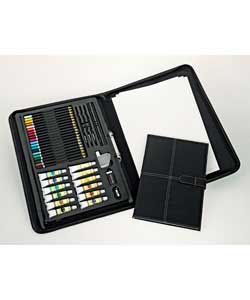 Unbranded Pu Potfolio Art Set With Pu Pad