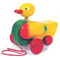 Pull Along Duck Wooden Toy