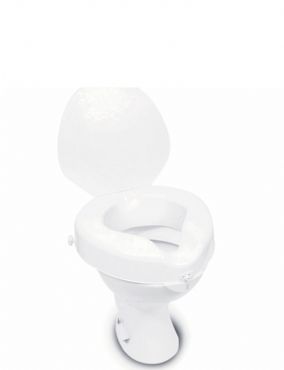 Raised Toilet Seat with Lid