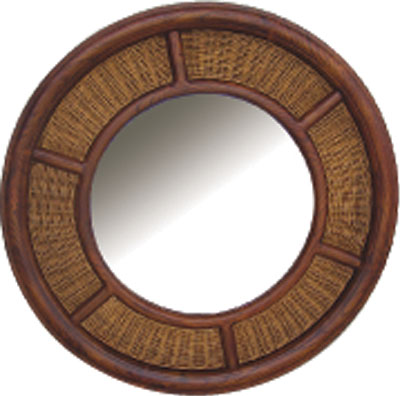 DISTINCTIVE RATTAN CIRCULAR MIRROR