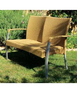 Rattan Style Bench