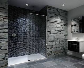 Unbranded Recess Walk-in Shower Enclosure 1600mm Tray with