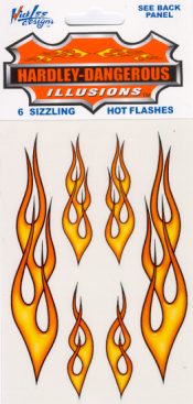 Red Flames Stickers