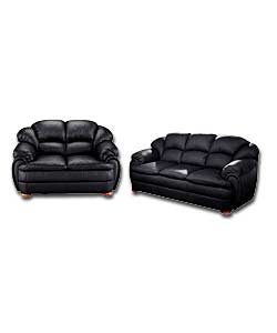 Leather Couch Settee Sofa