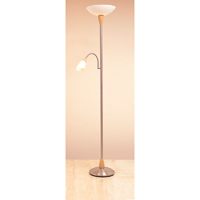 Revello Floor Lamp Beech Effect & Chrome