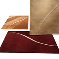 Ribbon Rug 120x180 - burgundy