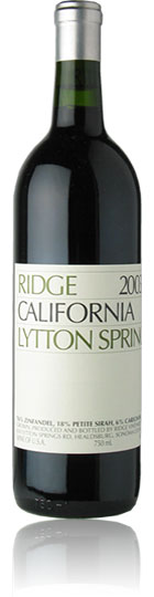 Unbranded Ridge Lytton Springs Zinfandel 2007, Sonoma