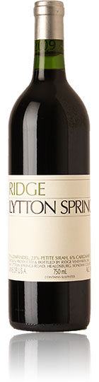 Unbranded Ridge Lytton Springs Zinfandel 2009, Sonoma