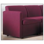 Right Arm Reception Chair - Burgundy