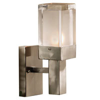 Rivendell Halo Clear Ripple Glass Wall Light 40W