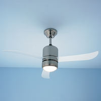 Roba Ceiling Fan Brush Steel Effect 1060mm