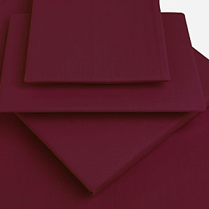 Rock Cotton Flat Sheet- Ruby- Super Kingsize